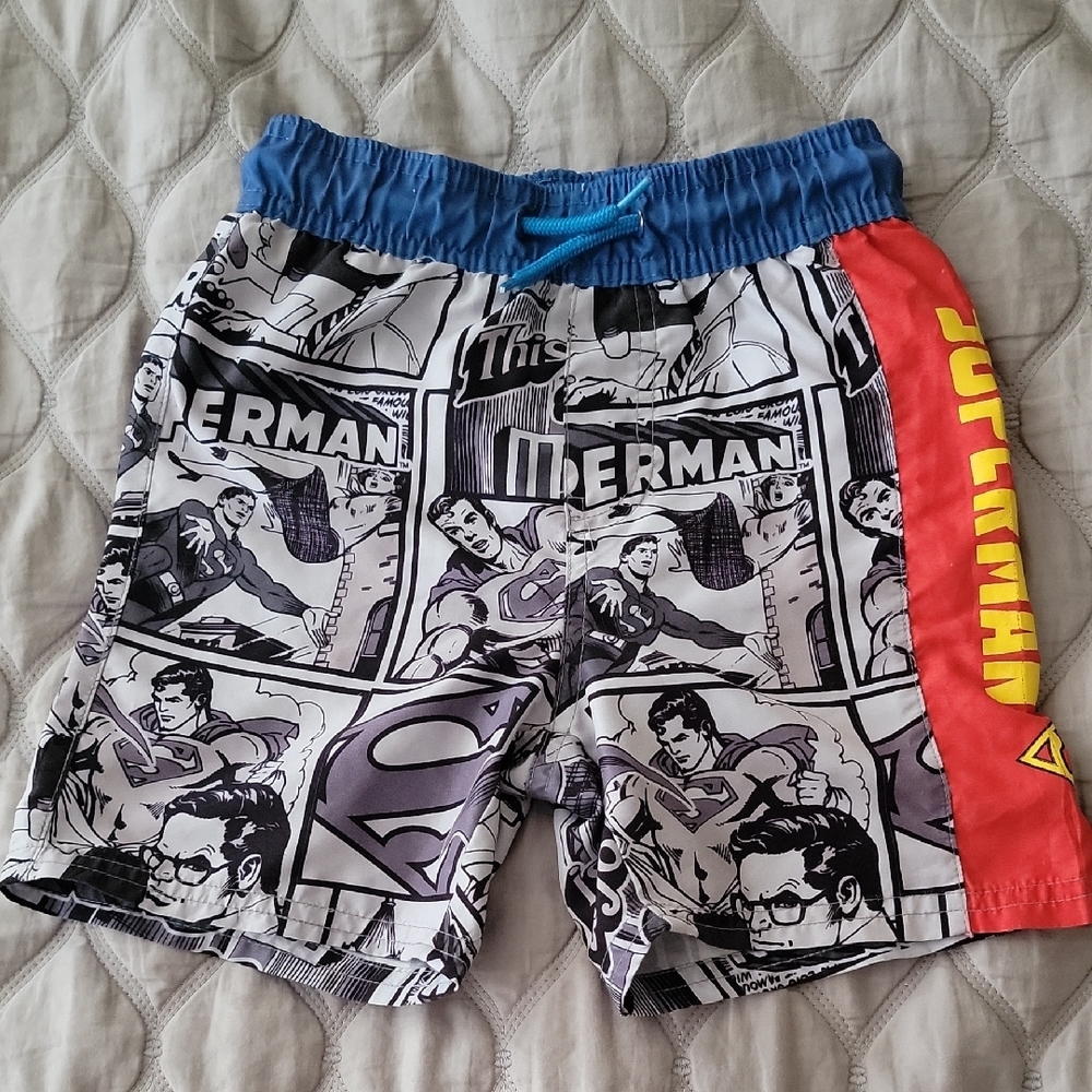 Red and Blue Comic Book Shorts